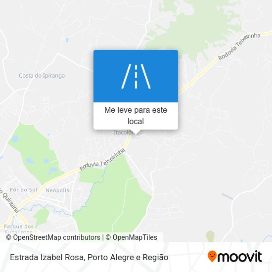 Estrada Izabel Rosa mapa