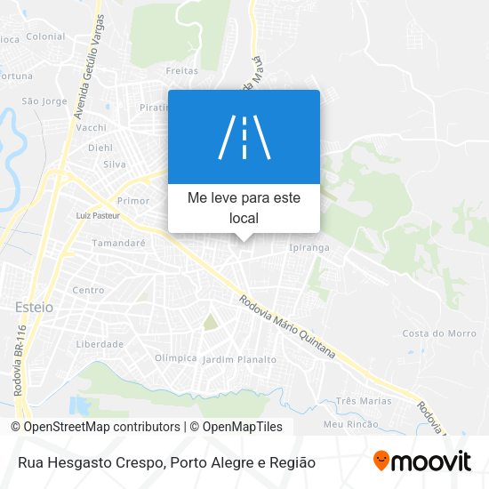 Rua Hesgasto Crespo mapa