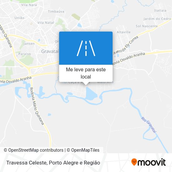 Travessa Celeste mapa