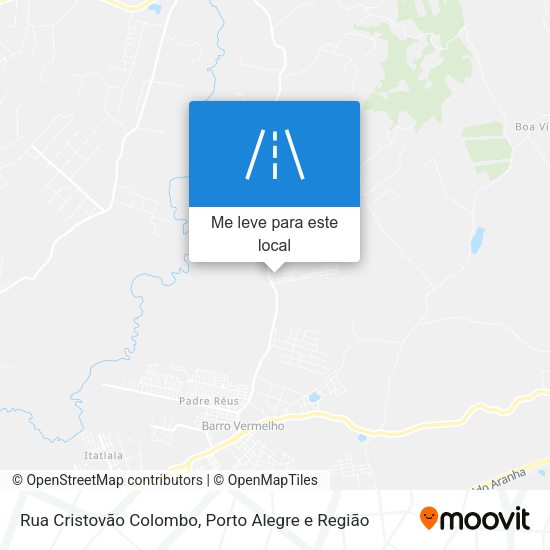 Rua Cristovão Colombo mapa