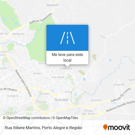 Rua Itibere Martins mapa