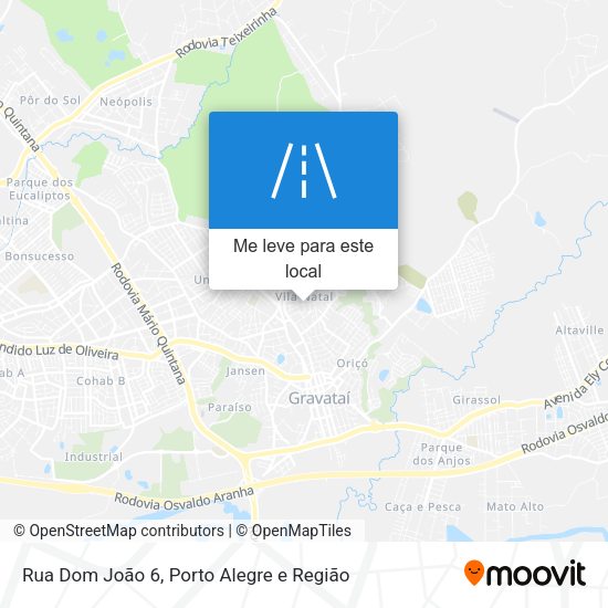 Rua Dom João 6 mapa