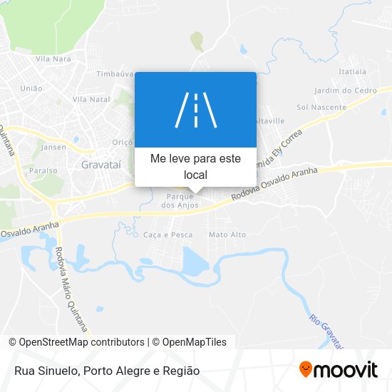 Rua Sinuelo mapa