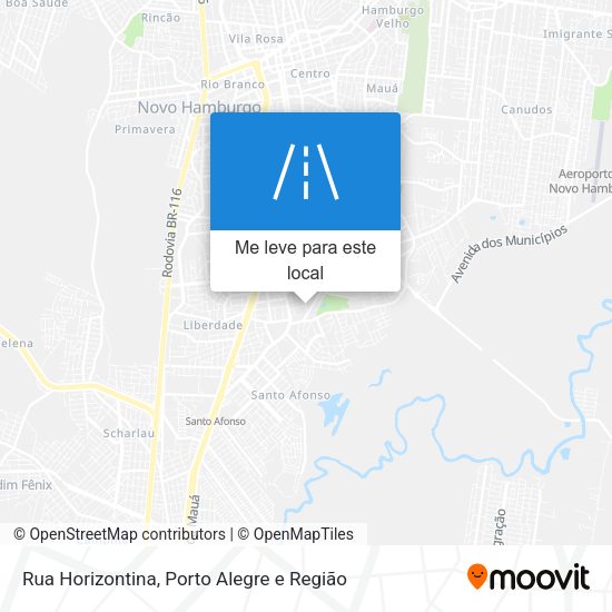 Rua Horizontina mapa