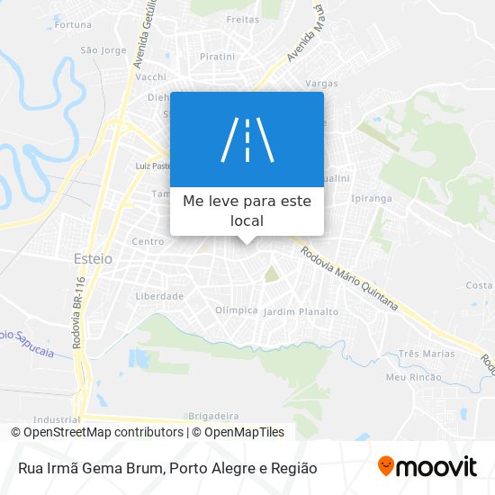 Rua Irmã Gema Brum mapa