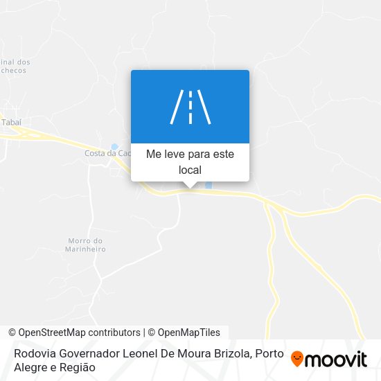 Rodovia Governador Leonel De Moura Brizola mapa