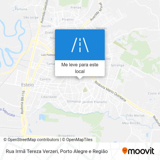 Rua Irmã Tereza Verzeri mapa