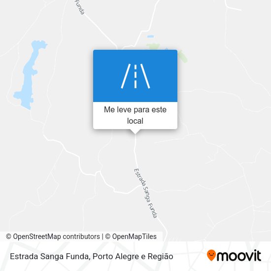 Estrada Sanga Funda mapa