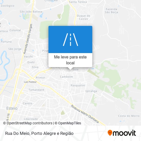 Rua Do Meio mapa