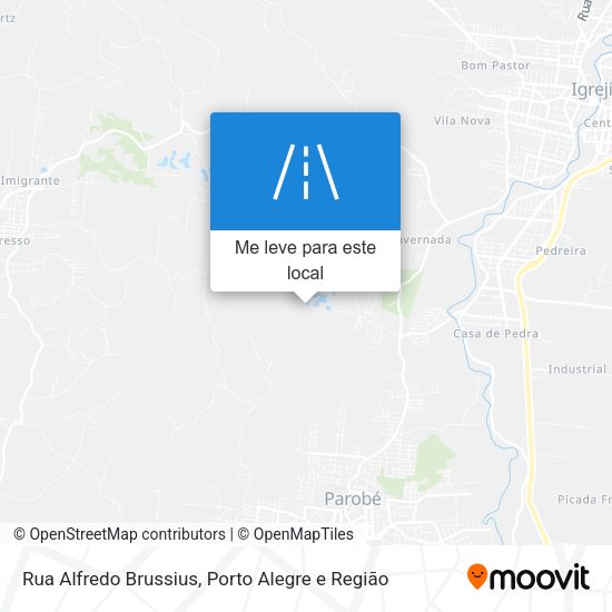 Rua Alfredo Brussius mapa