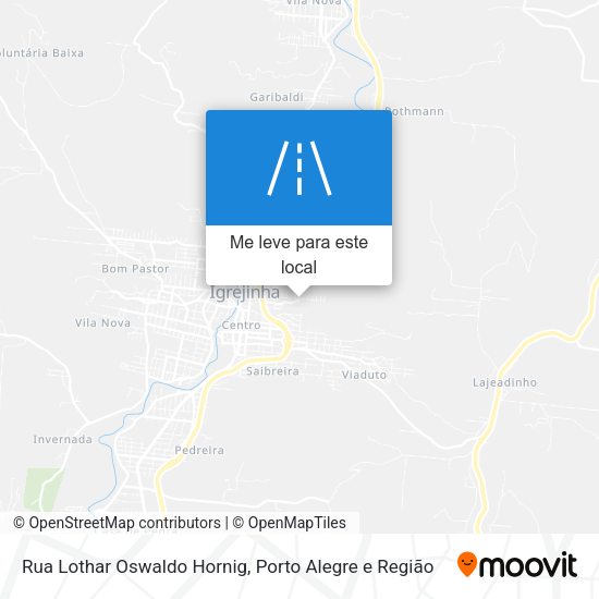 Rua Lothar Oswaldo Hornig mapa