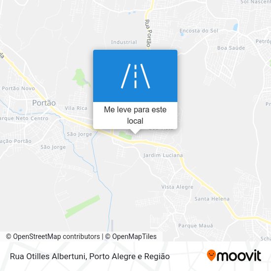 Rua Otilles Albertuni mapa