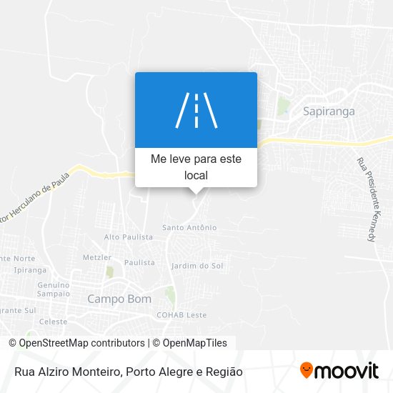 Rua Alziro Monteiro mapa