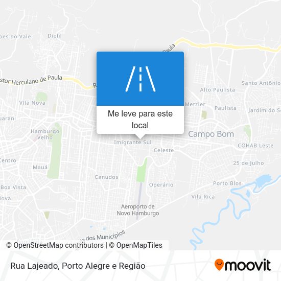 Rua Lajeado mapa