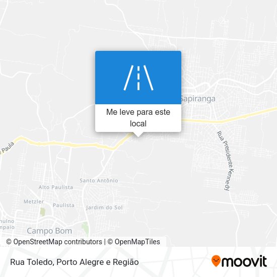 Rua Toledo mapa