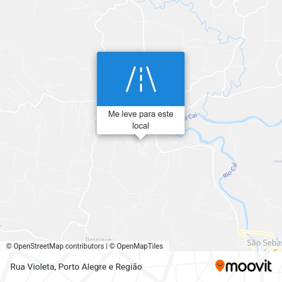 Rua Violeta mapa