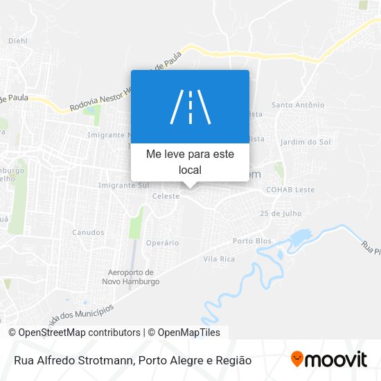Rua Alfredo Strotmann mapa