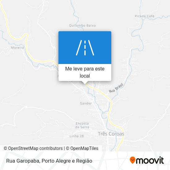 Rua Garopaba mapa