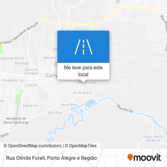 Rua Olinda Forell mapa