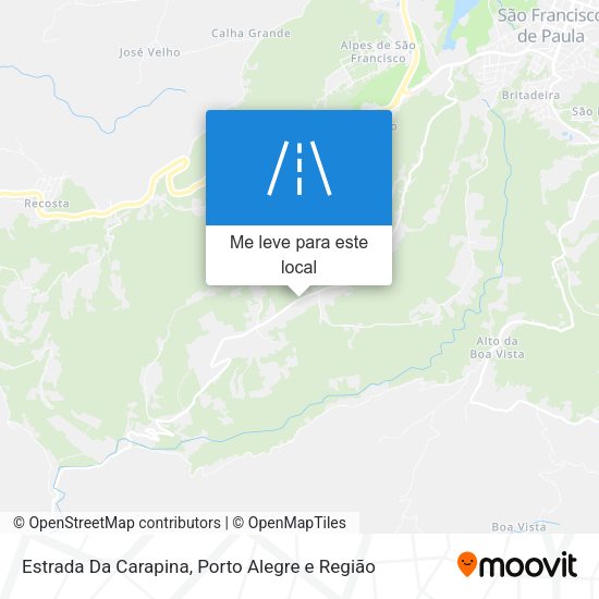 Estrada Da Carapina mapa