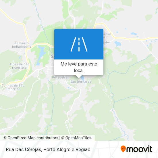 Rua Das Cerejas mapa