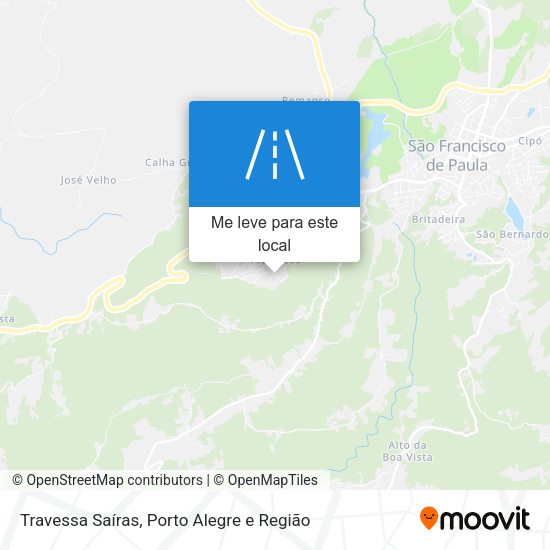 Travessa Saíras mapa