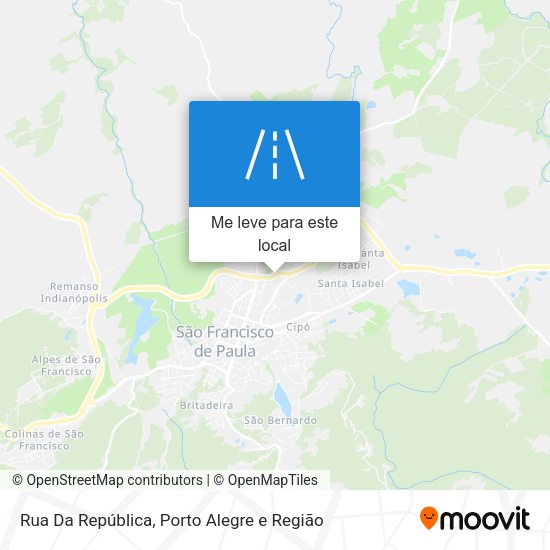 Rua Da República mapa