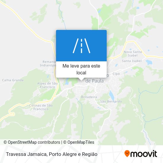 Travessa Jamaica mapa