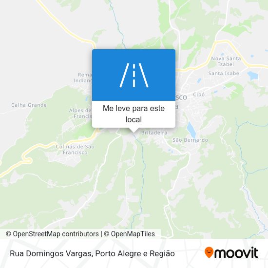 Rua Domingos Vargas mapa