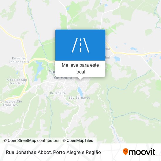 Rua Jonathas Abbot mapa