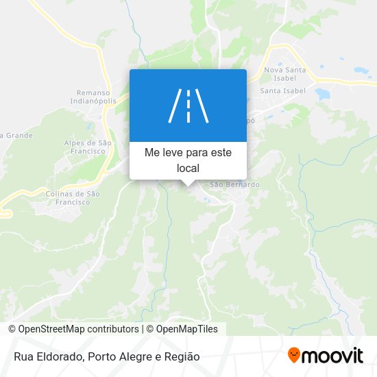 Rua Eldorado mapa