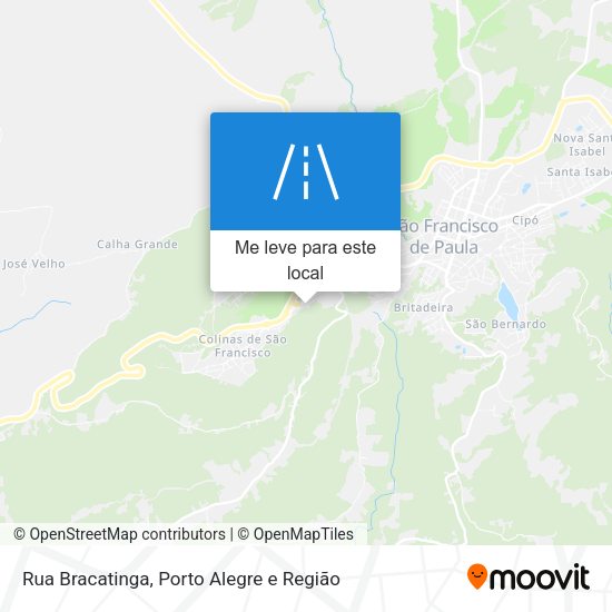 Rua Bracatinga mapa