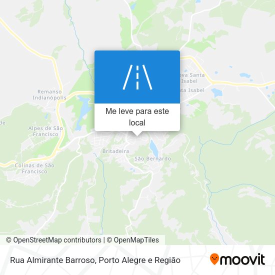Rua Almirante Barroso mapa