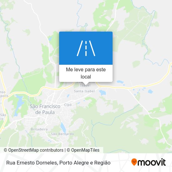 Rua Ernesto Dorneles mapa