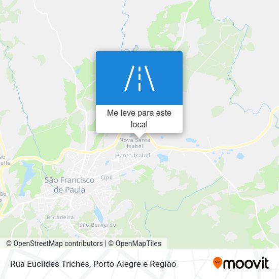 Rua Euclides Triches mapa
