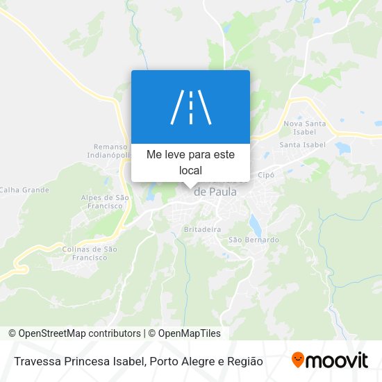 Travessa Princesa Isabel mapa