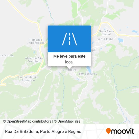 Rua Da Britadeira mapa