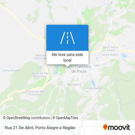 Rua 21 De Abril mapa