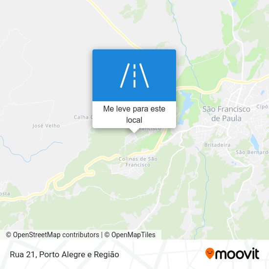 Rua 21 mapa