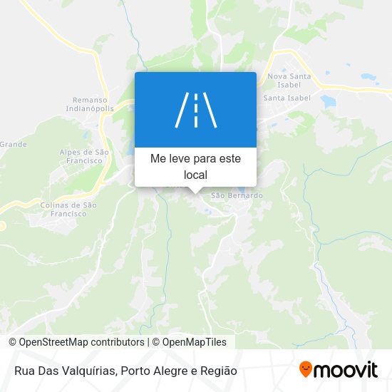 Rua Das Valquírias mapa