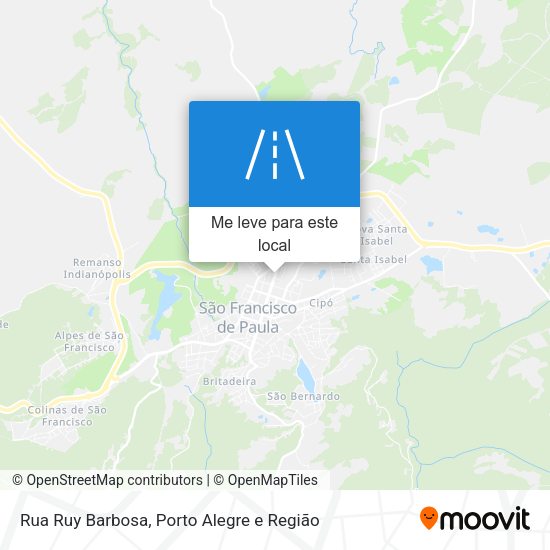 Rua Ruy Barbosa mapa