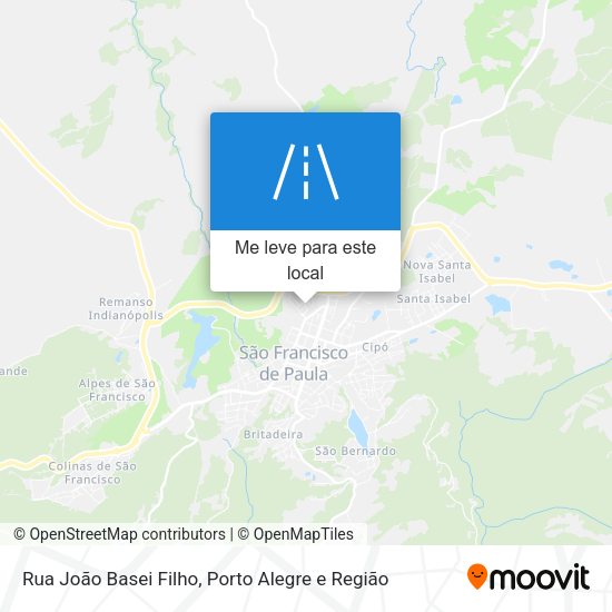 Rua João Basei Filho mapa