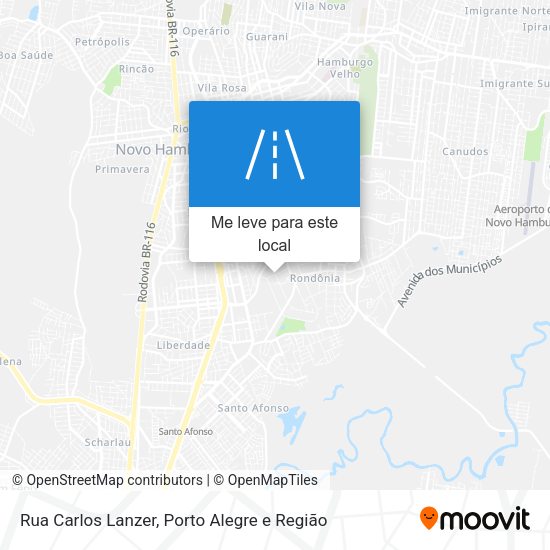 Rua Carlos Lanzer mapa