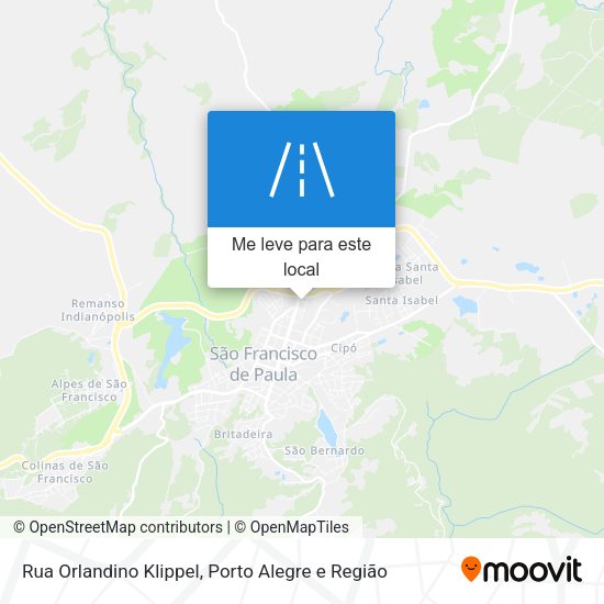 Rua Orlandino Klippel mapa