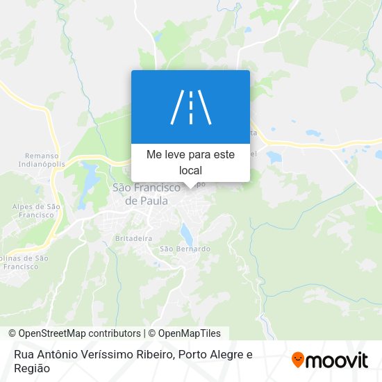 Rua Antônio Veríssimo Ribeiro mapa
