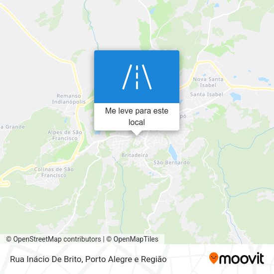 Rua Inácio De Brito mapa