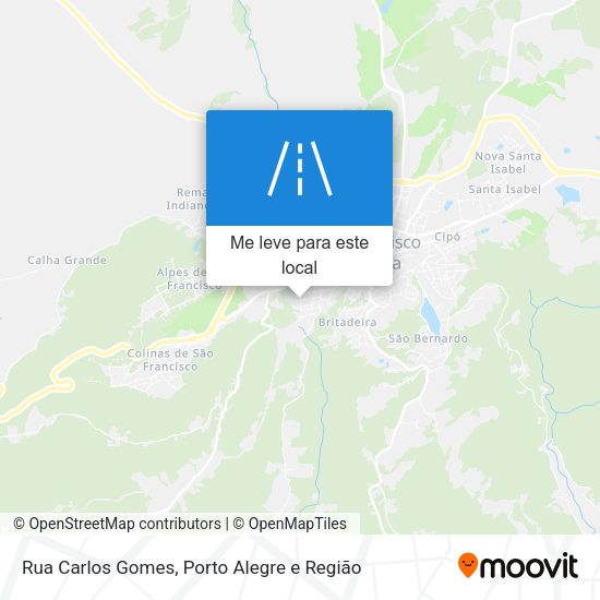Rua Carlos Gomes mapa