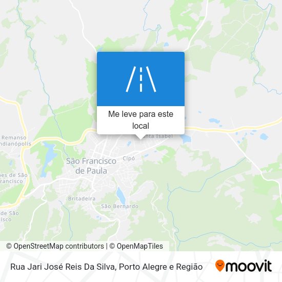 Rua Jari José Reis Da Silva mapa