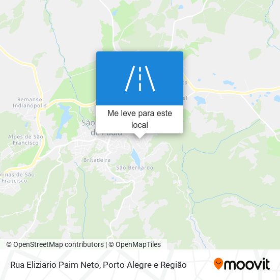 Rua Eliziario Paim Neto mapa