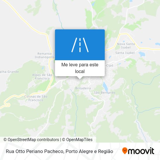Rua Otto Periano Pacheco mapa
